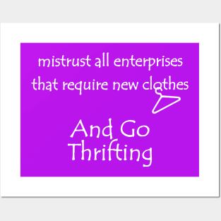 Lispe Mistrust And Go Thrifting Posters and Art